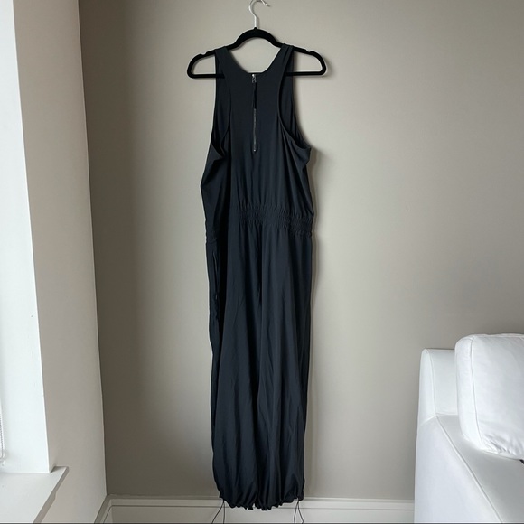 Athleta Black Hillside Jumpsuit Romper Sleeveless size 16 - Picture 9 of 12